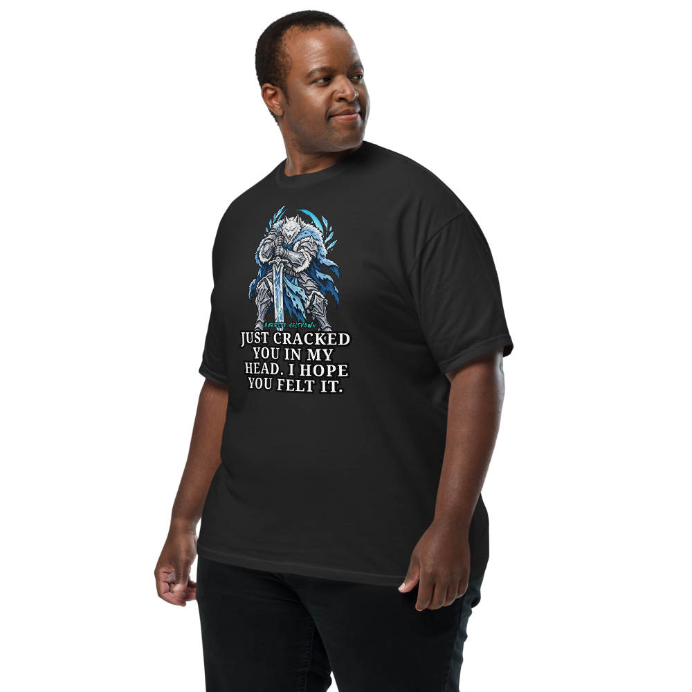 I Hope You Felt It – Wolf Knight Tee Mockup