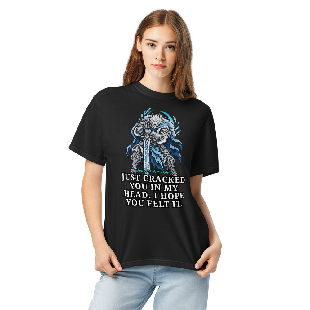 I Hope You Felt It – Wolf Knight Tee Mockup