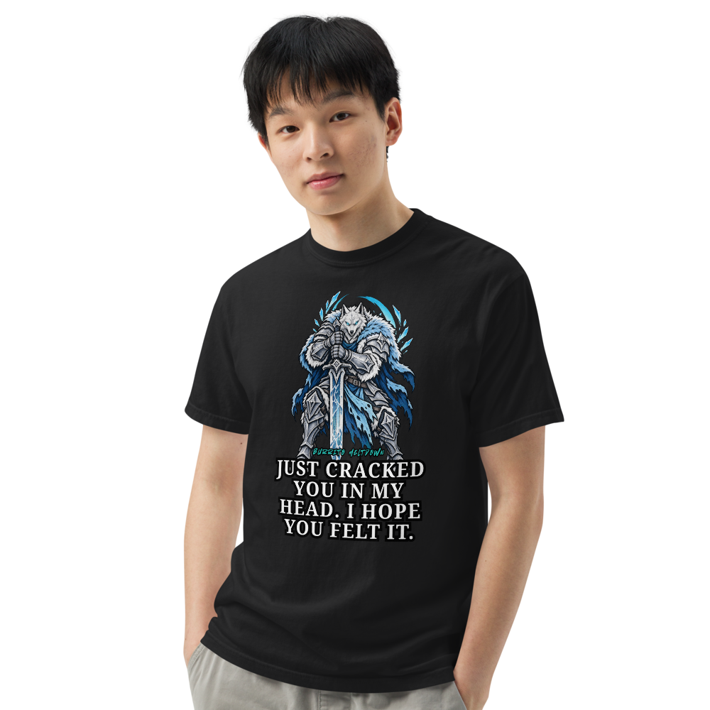 I Hope You Felt It – Wolf Knight Tee Mockup