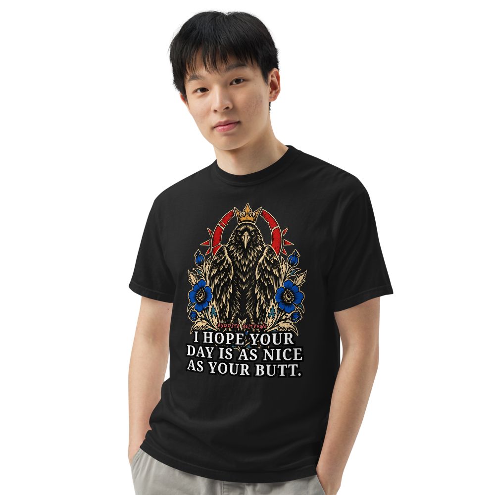 I Hope Your Day Is Nice – Crowned Raven Tee Mockup