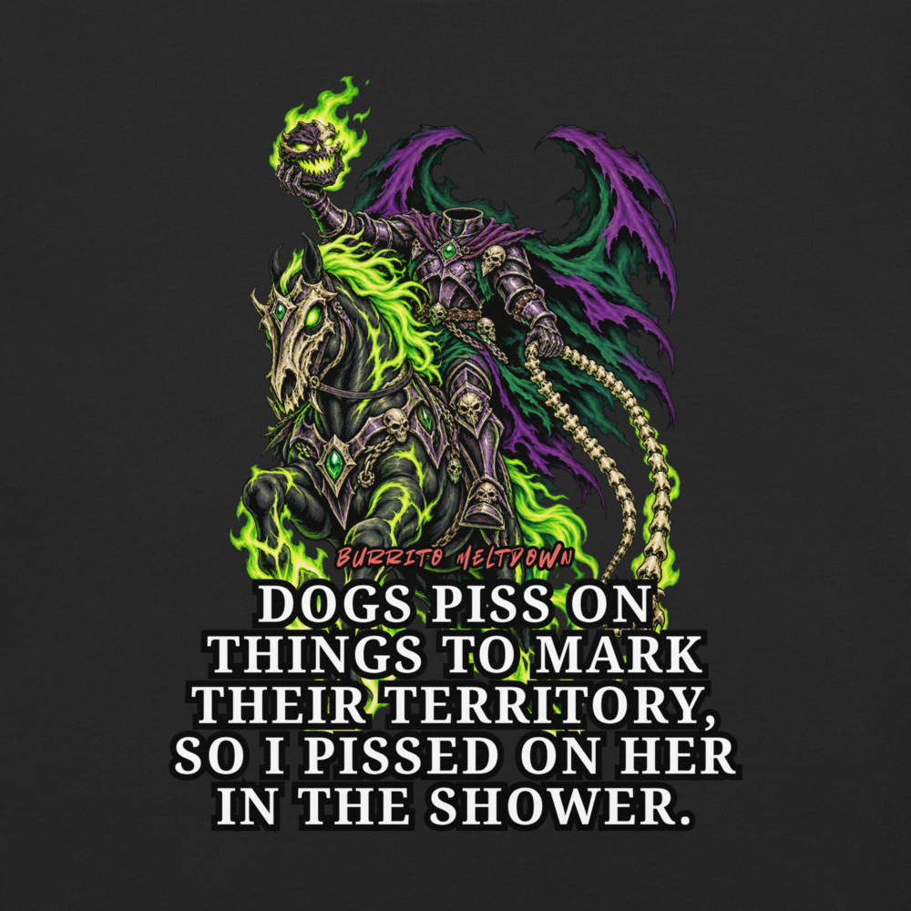 Mark Your Territory – Spectral Horse Warrior Tee Mockup