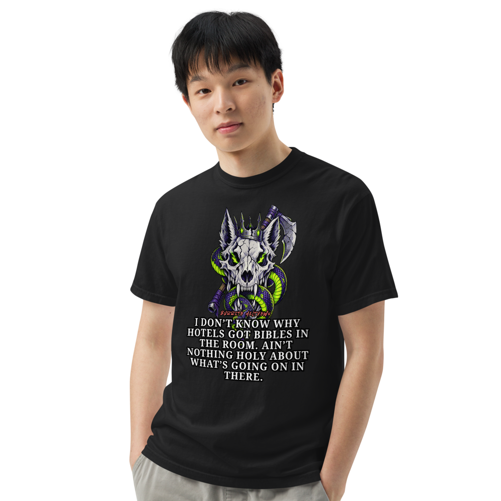 Nothing Holy – Crowned Wolf Skull Tee Mockup