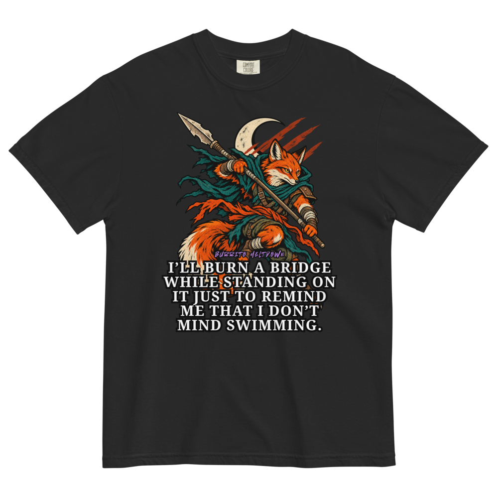 I Do Not Mind Swimming – Fox Warrior Tee Mockup