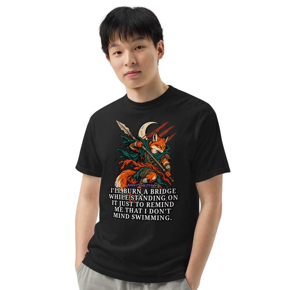 I Do Not Mind Swimming – Fox Warrior Tee Mockup