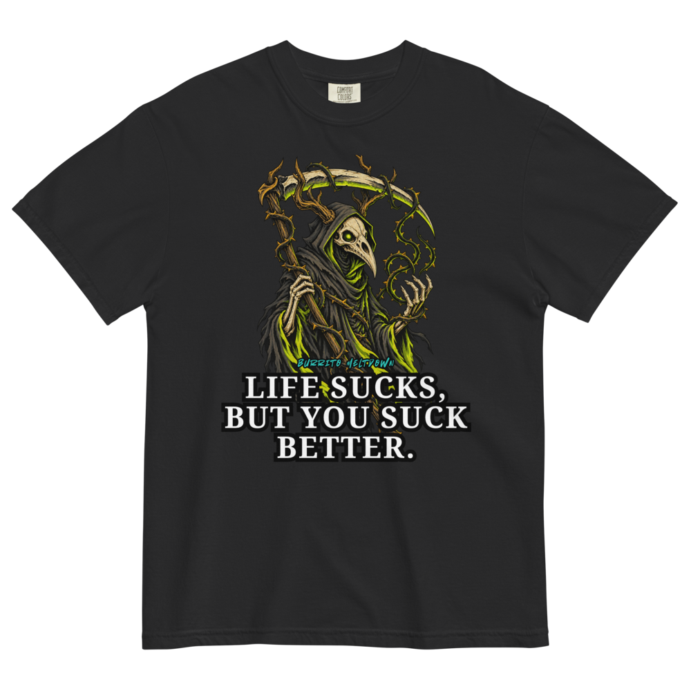 Life Sucks – Thorn Plague Doctor Tee Mockup