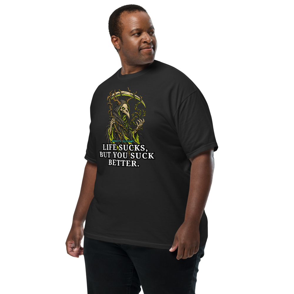 Life Sucks – Thorn Plague Doctor Tee Mockup