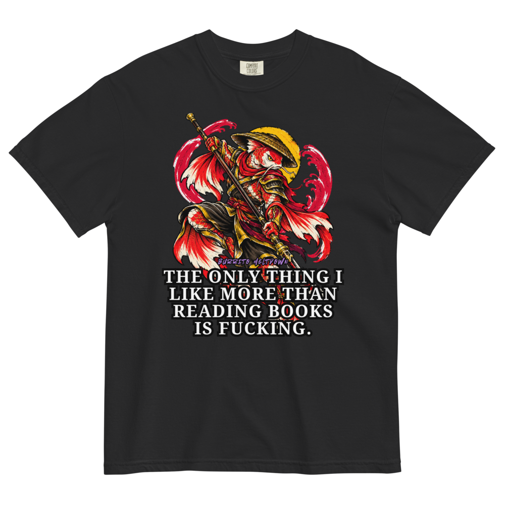 More Than Reading Books – Koi Samurai Tee Mockup