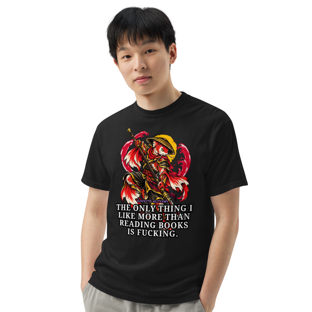 More Than Reading Books – Koi Samurai Tee Mockup
