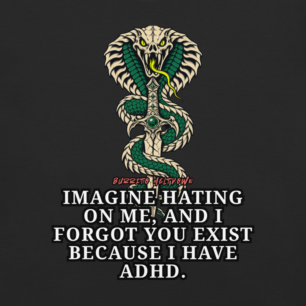 I Forgot You Exist – Cobra Skull Tee Mockup