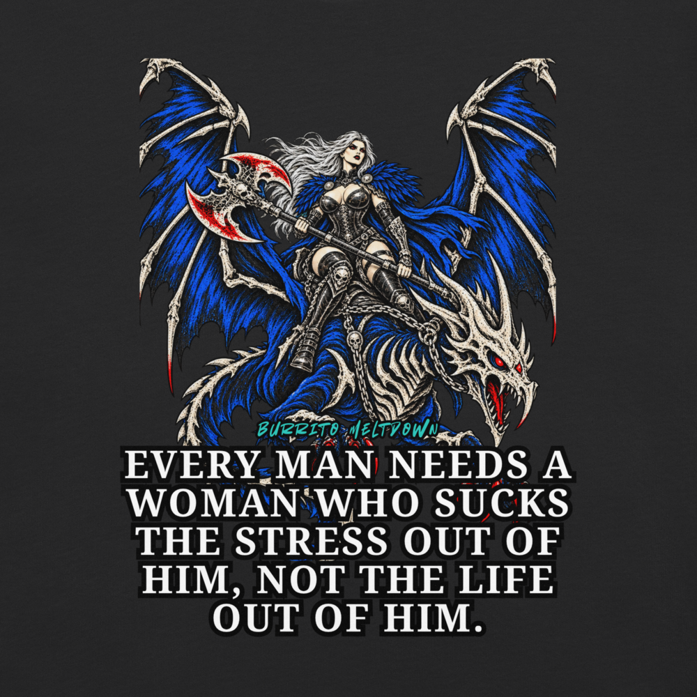 Stress Out of Him – Dragon Rider Warrior Tee Mockup
