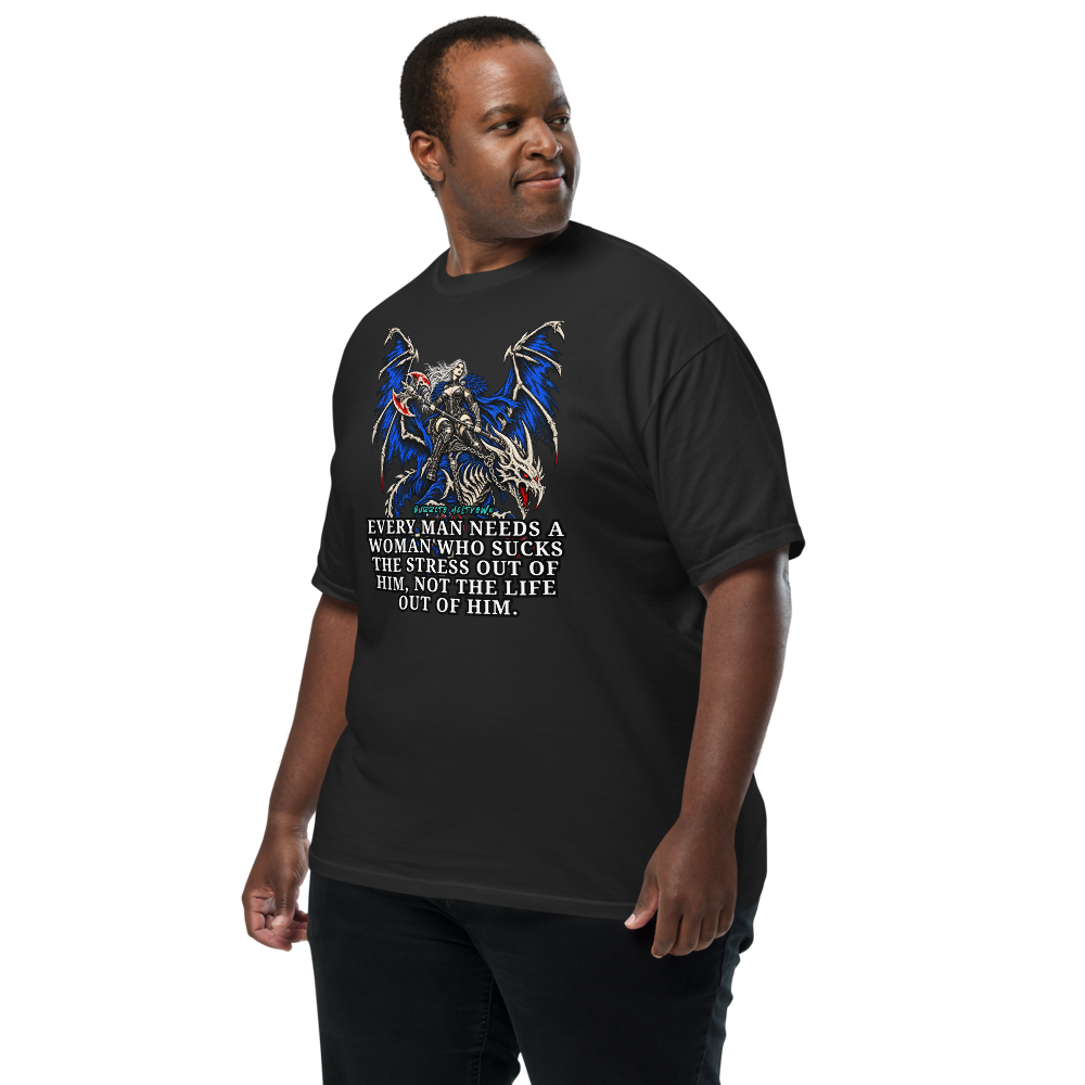 Stress Out of Him – Dragon Rider Warrior Tee Mockup