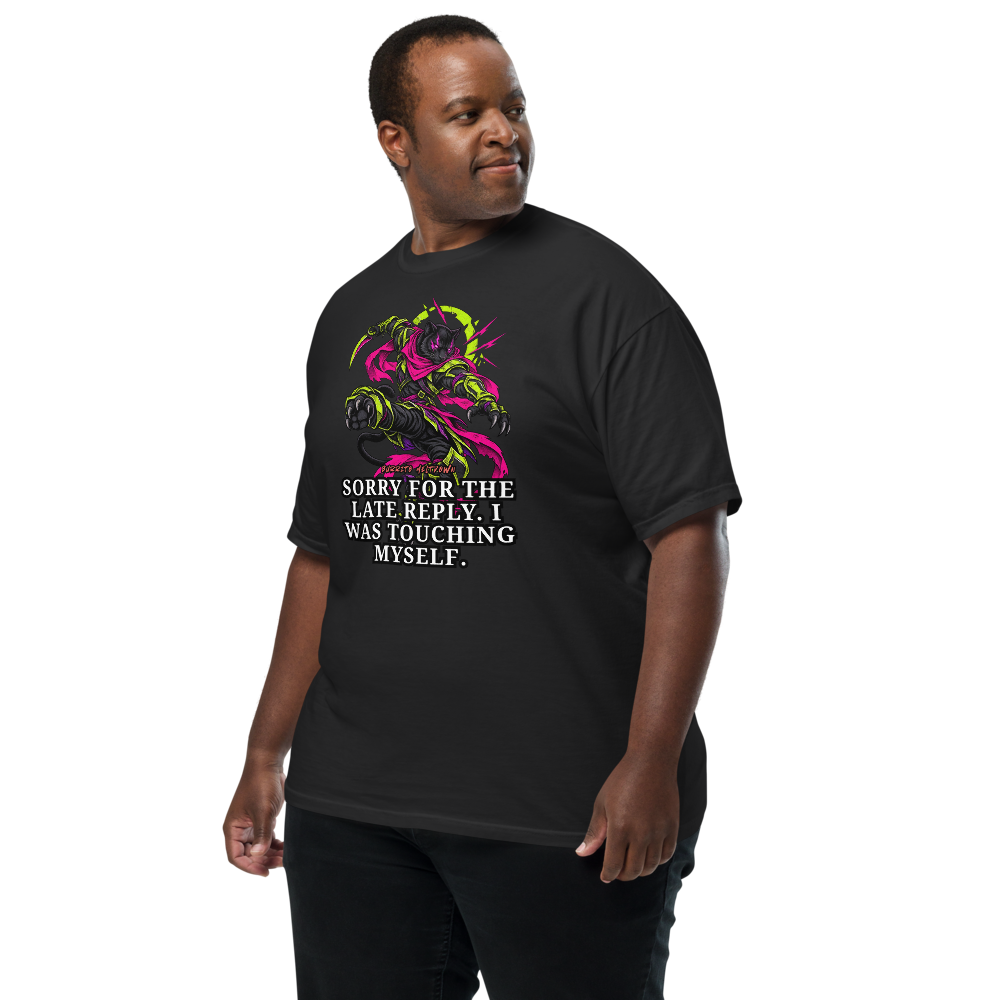 Sorry for the Late Reply – Panther Warrior Tee Mockup