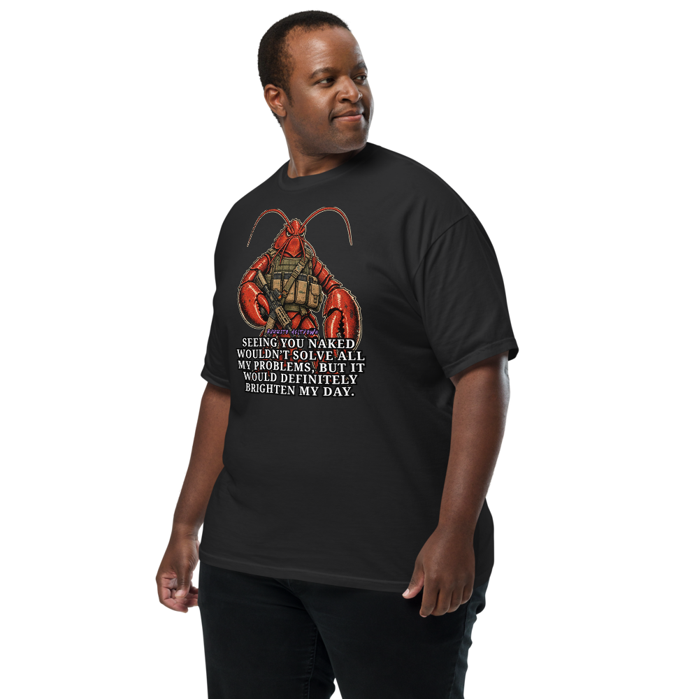 Brighten My Day – Tactical Lobster Warrior Tee Mockup