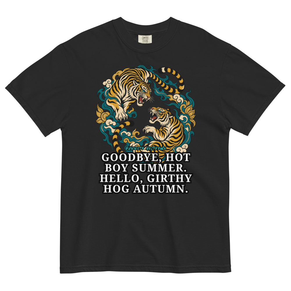 Goodbye Hot Boy Summer – Twin Cloud Tigers Tee Mockup