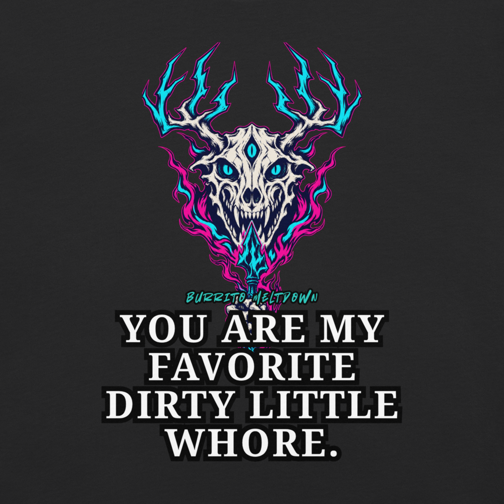 You Are My Favorite – Neon Deer Skull Tee Mockup