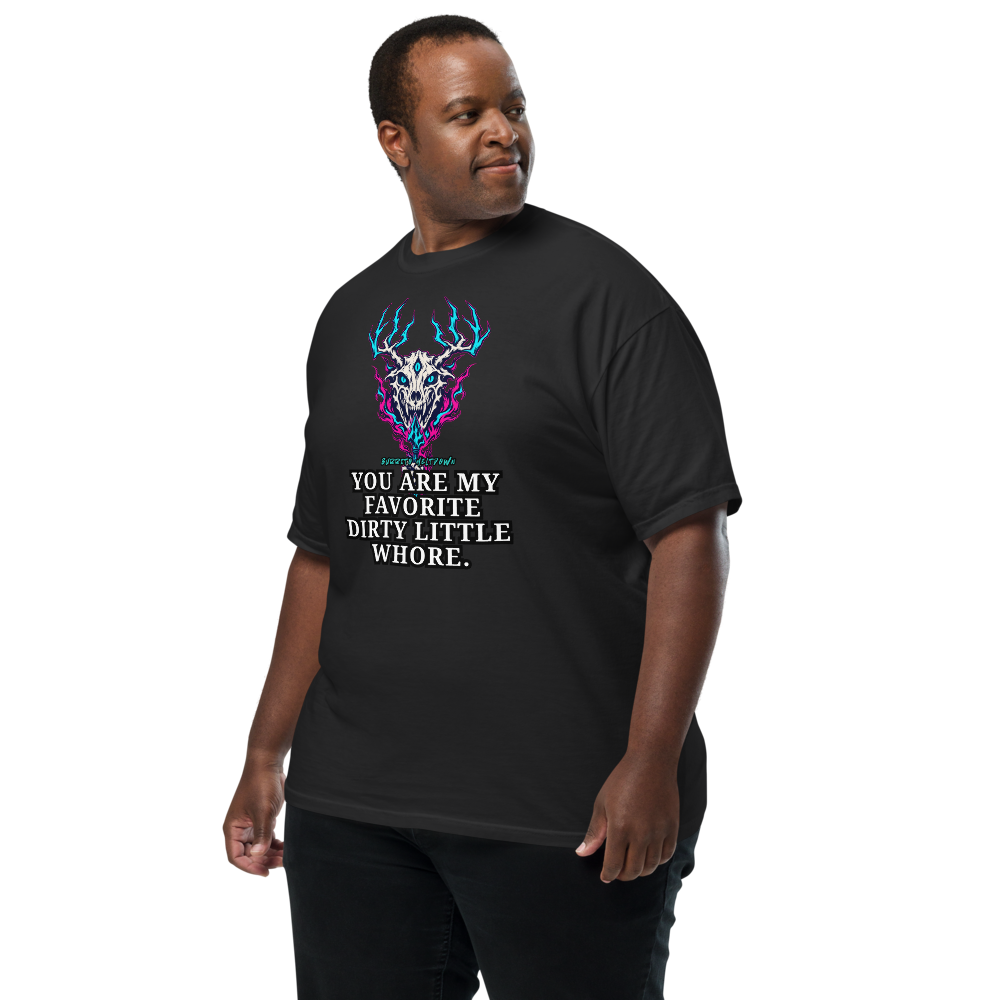 You Are My Favorite – Neon Deer Skull Tee Mockup