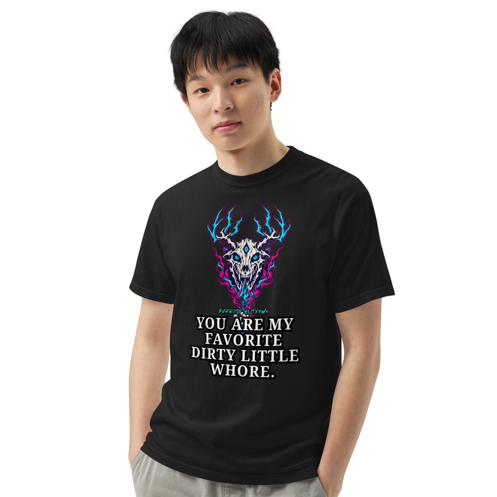 You Are My Favorite – Neon Deer Skull Tee Mockup