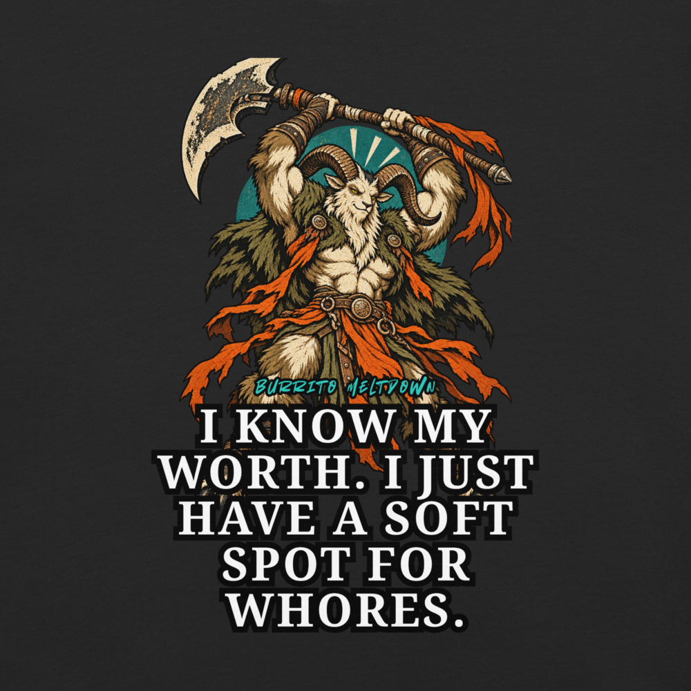 I Know My Worth – Goat Warrior Tee Mockup