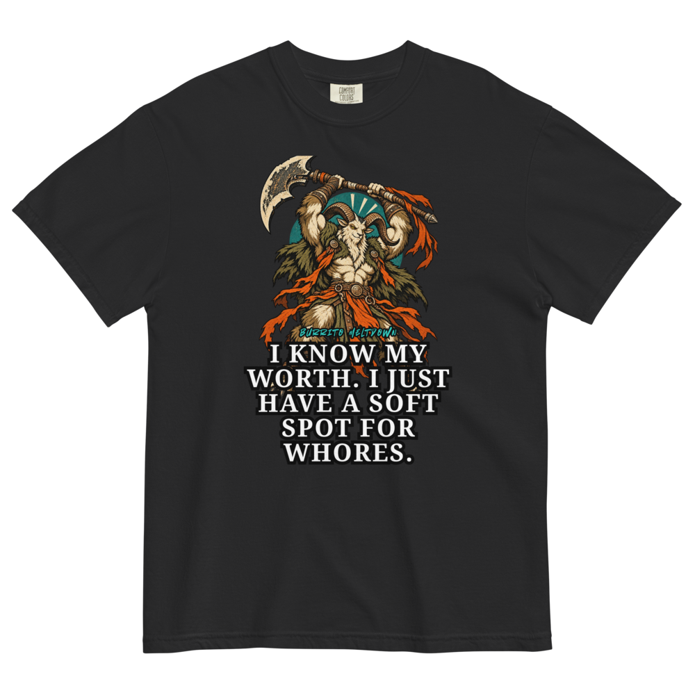 I Know My Worth – Goat Warrior Tee Mockup