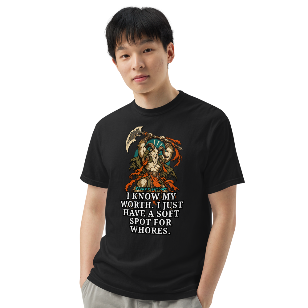 I Know My Worth – Goat Warrior Tee Mockup