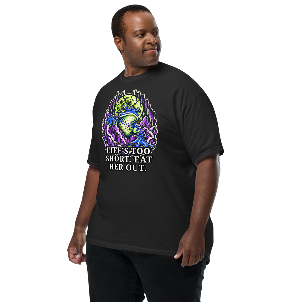 Life Is Too Short – Crystal Frog Tee Mockup