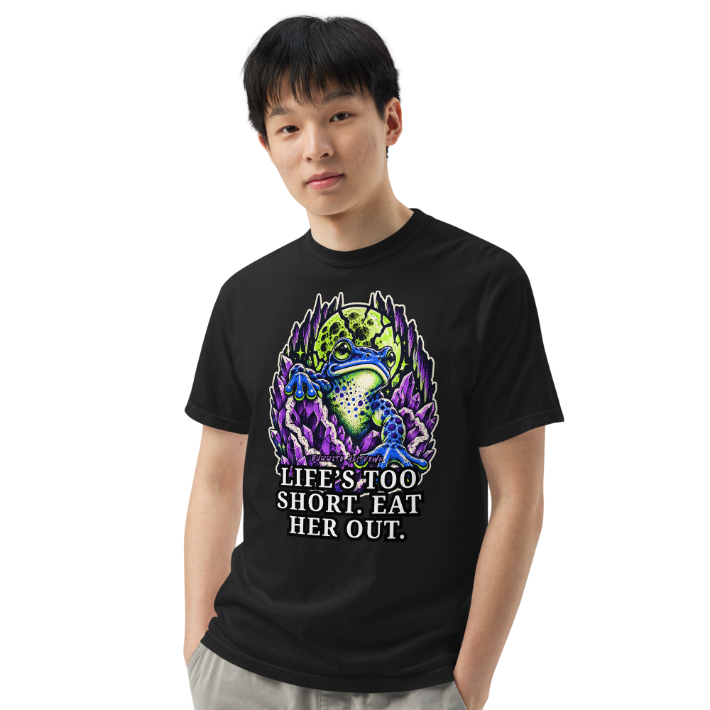 Life Is Too Short – Crystal Frog Tee Mockup