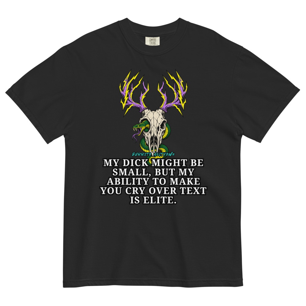 Elite Over Text – Lightning Deer Skull Tee Mockup