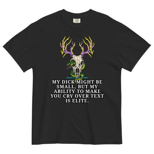 Elite Over Text – Lightning Deer Skull Tee Mockup