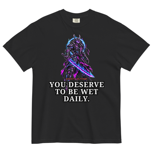 You Deserve It Daily – Purple Samurai Tee Mockup