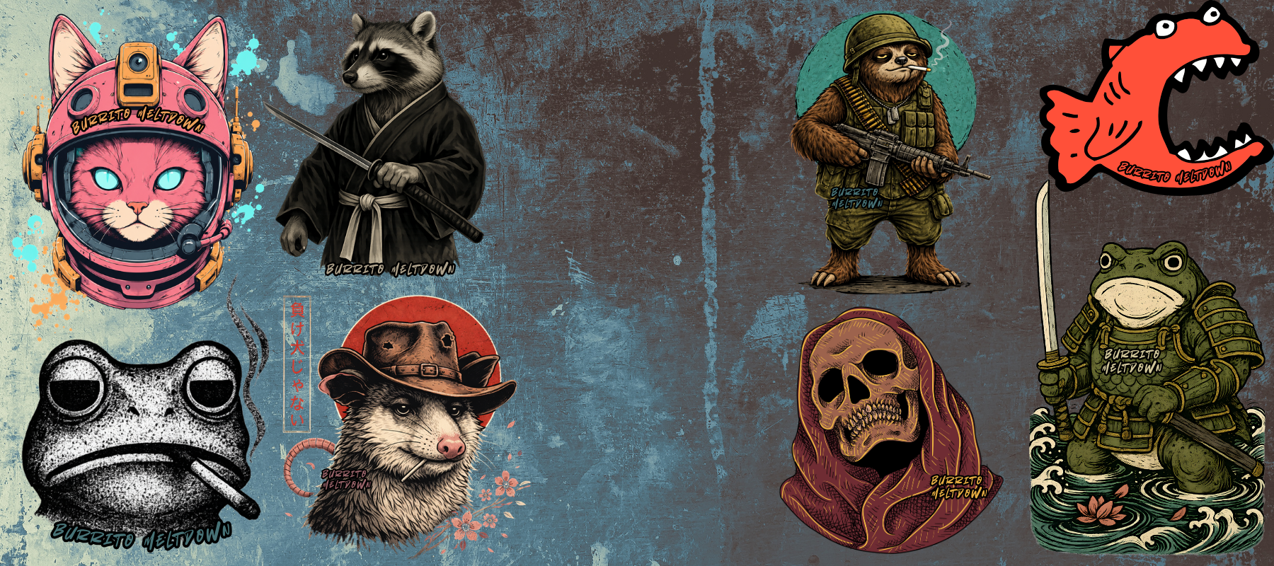 Burrito Meltdown character lineup