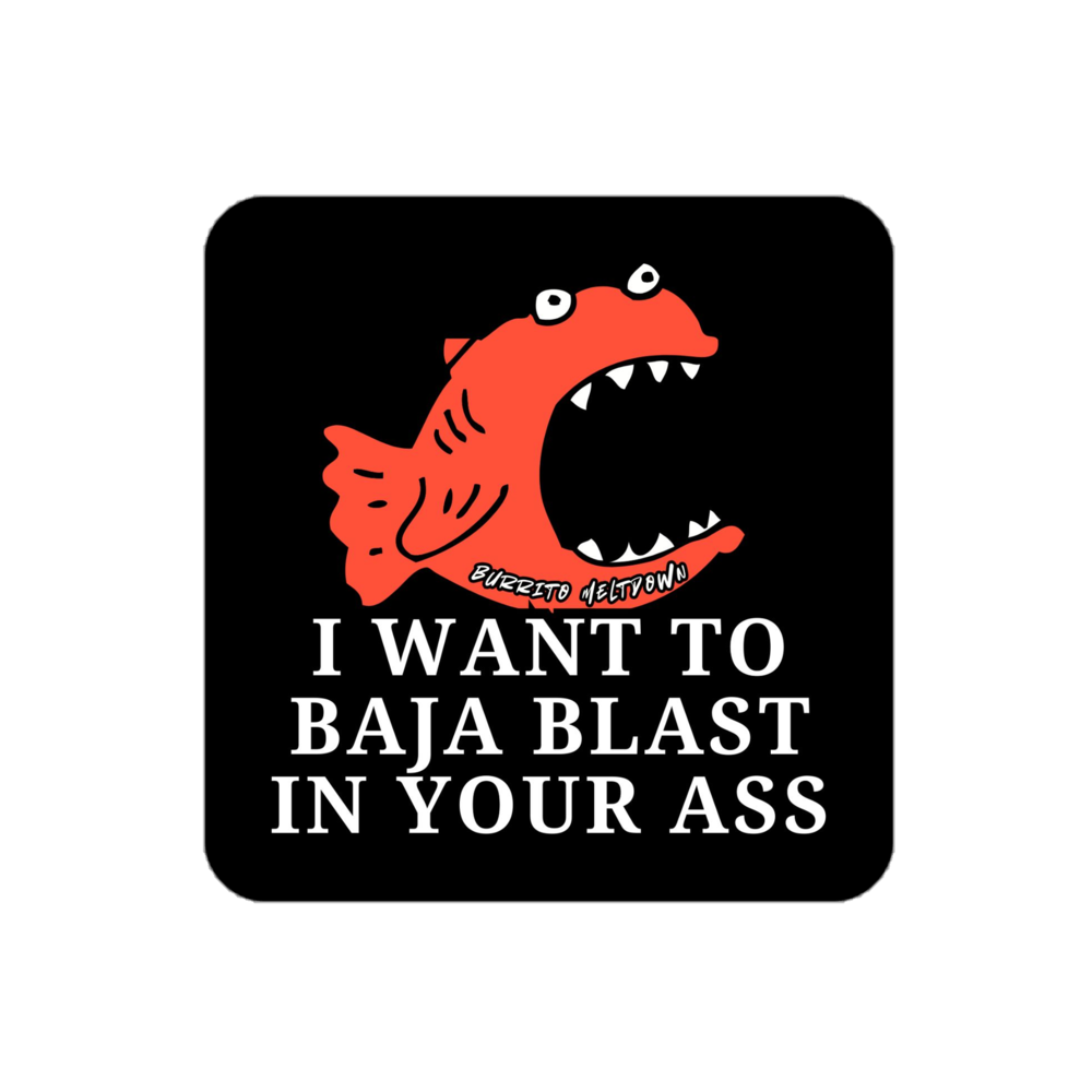 Baja Blast in Your A*s – Fish Sticker mockup
