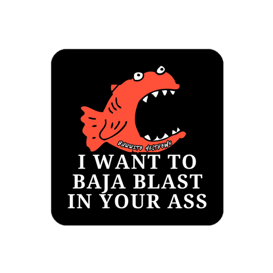 Baja Blast in Your A*s – Fish Sticker mockup