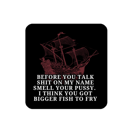 Bigger Fish To Fry – Boat Sticker mockup