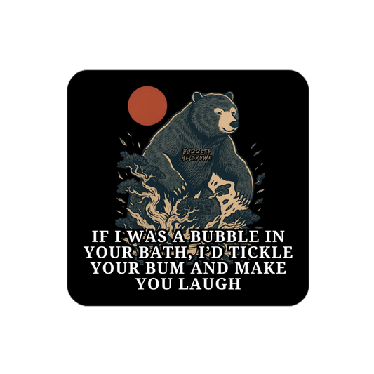 Bubble In Your Bath – Bear Sticker mockup
