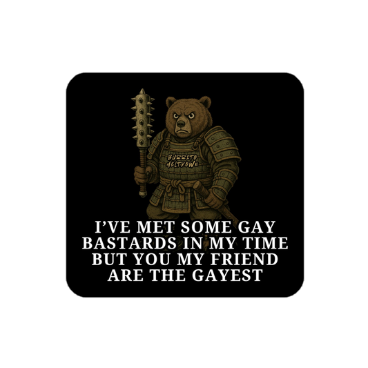Gay B*stard – Bear Sticker mockup
