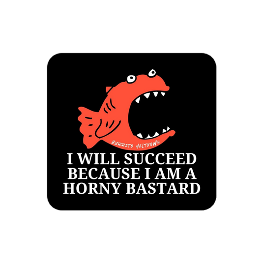 I Will Succeed – Fish Sticker mockup