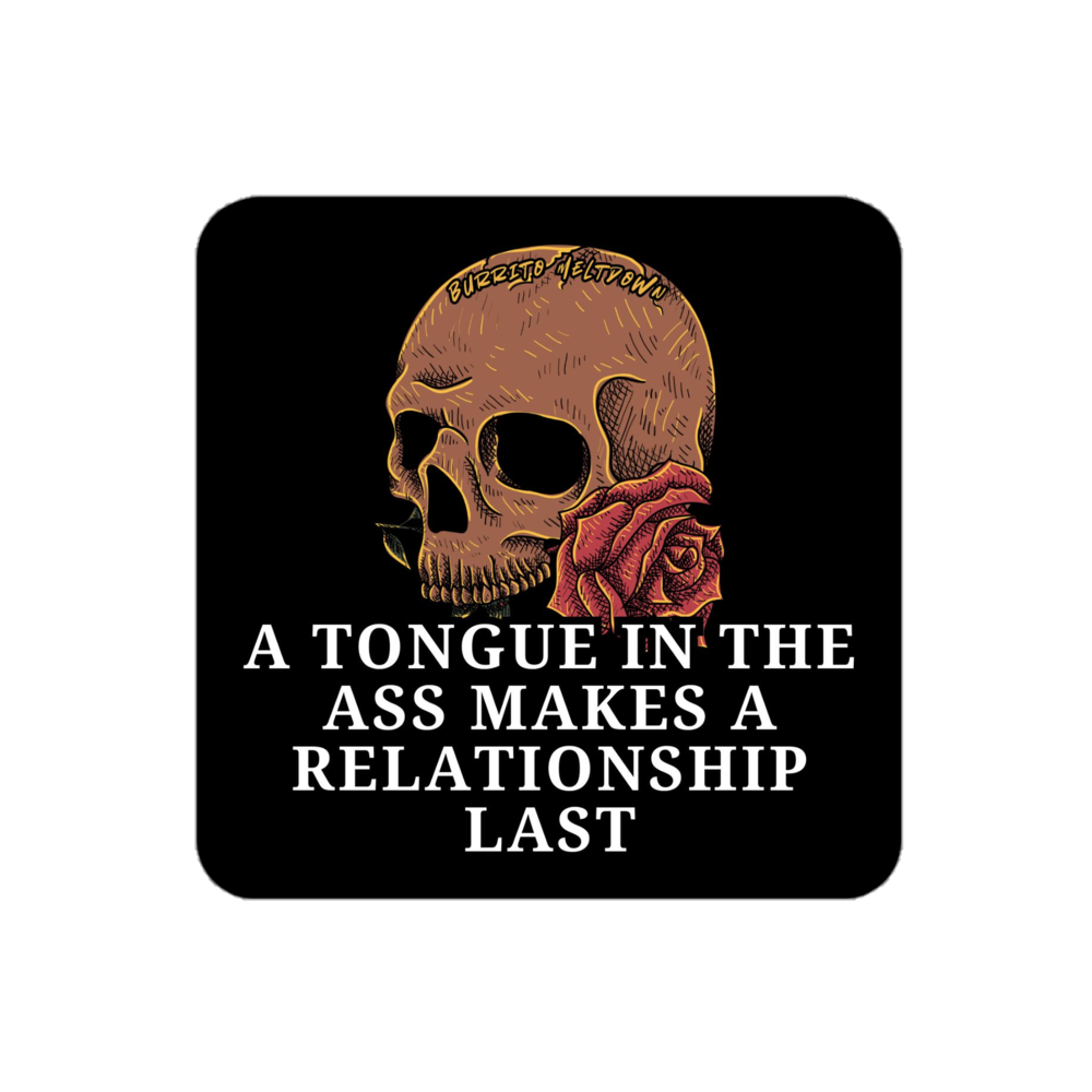 Make a Relationship Last – Skull Sticker mockup
