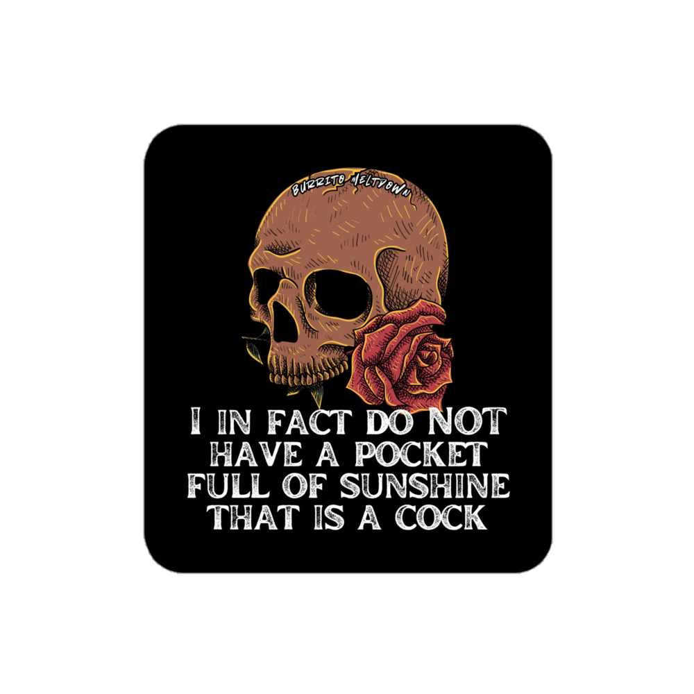 Pocket Full of Cock - Skull Sticker mockup