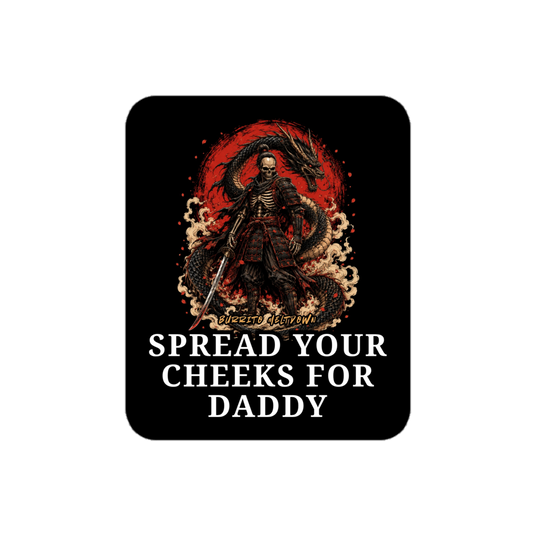 Spread Your Cheeks For Daddy – Grim Reaper Sticker mockup
