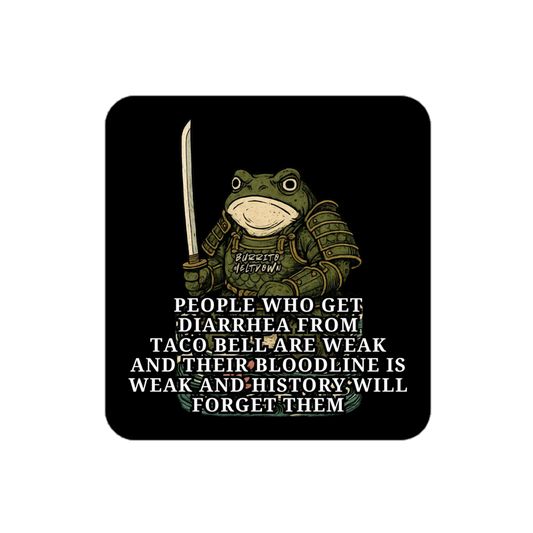 Taco Bell Diarrhea – Frog Sticker mockup