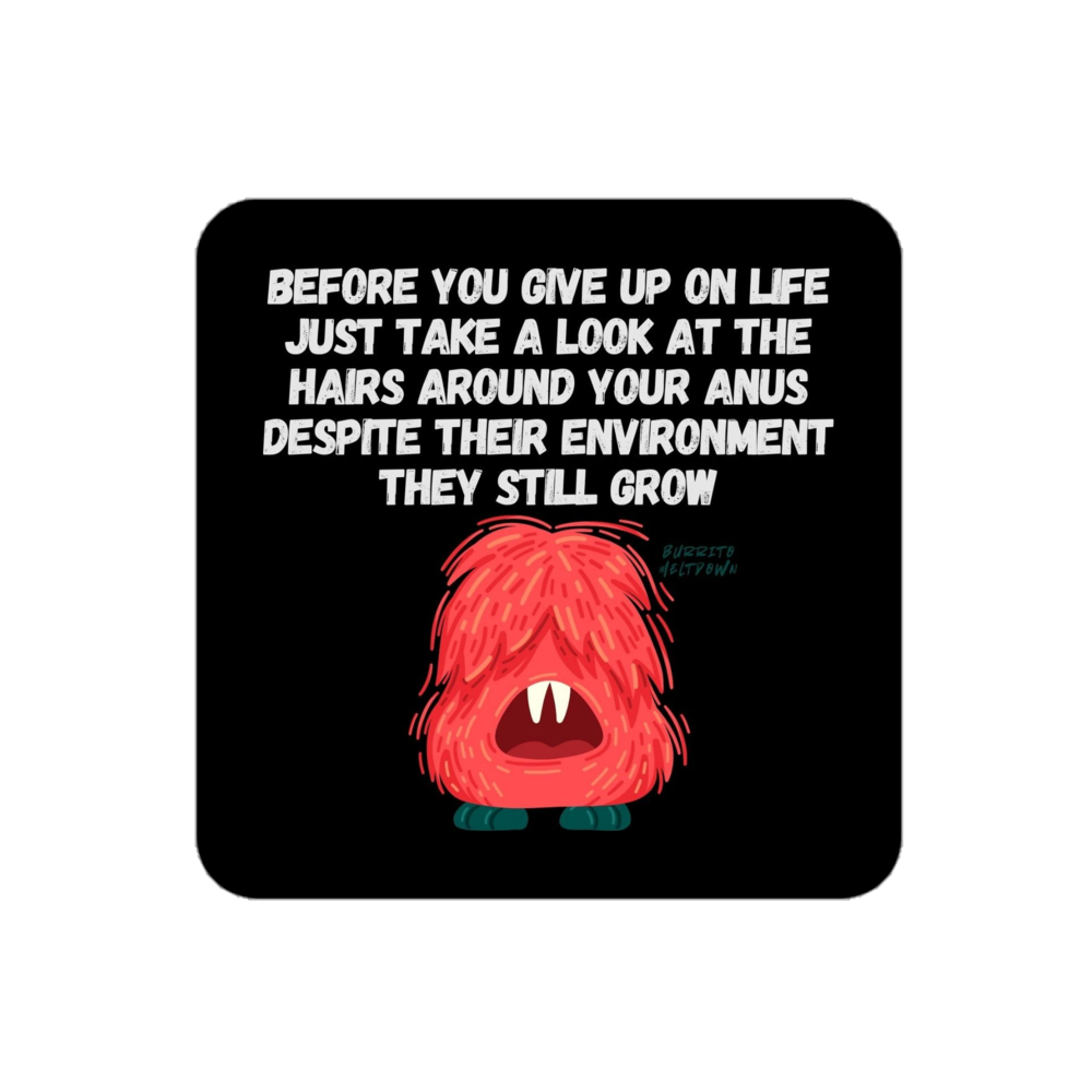 They Still Grow – Hairy Monster Sticker mockup
