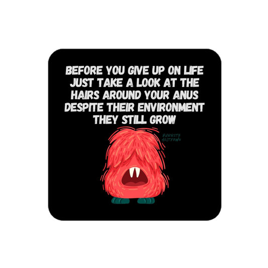 They Still Grow – Hairy Monster Sticker mockup