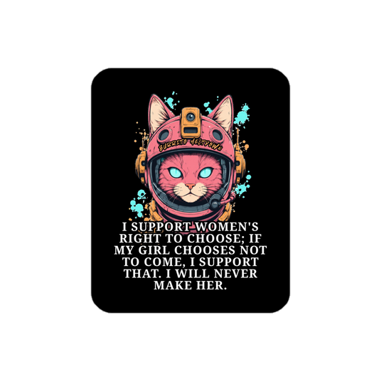 Women's Right To Choose – Cat Sticker mockup