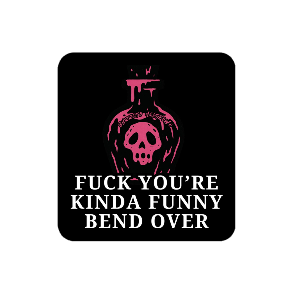 Your Funny Bend Over – Skull Potion Sticker mockup