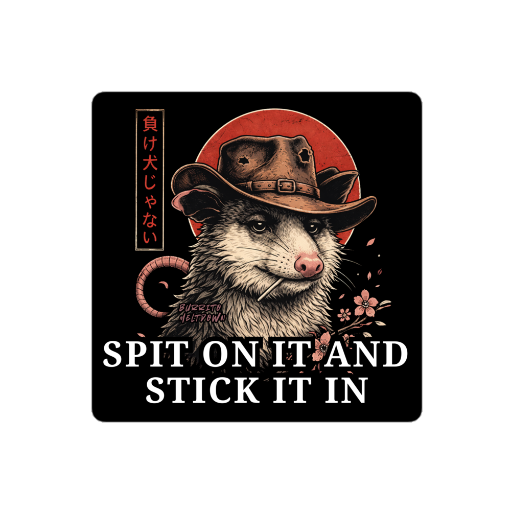 Spit on it – Possum Sticker Mockup