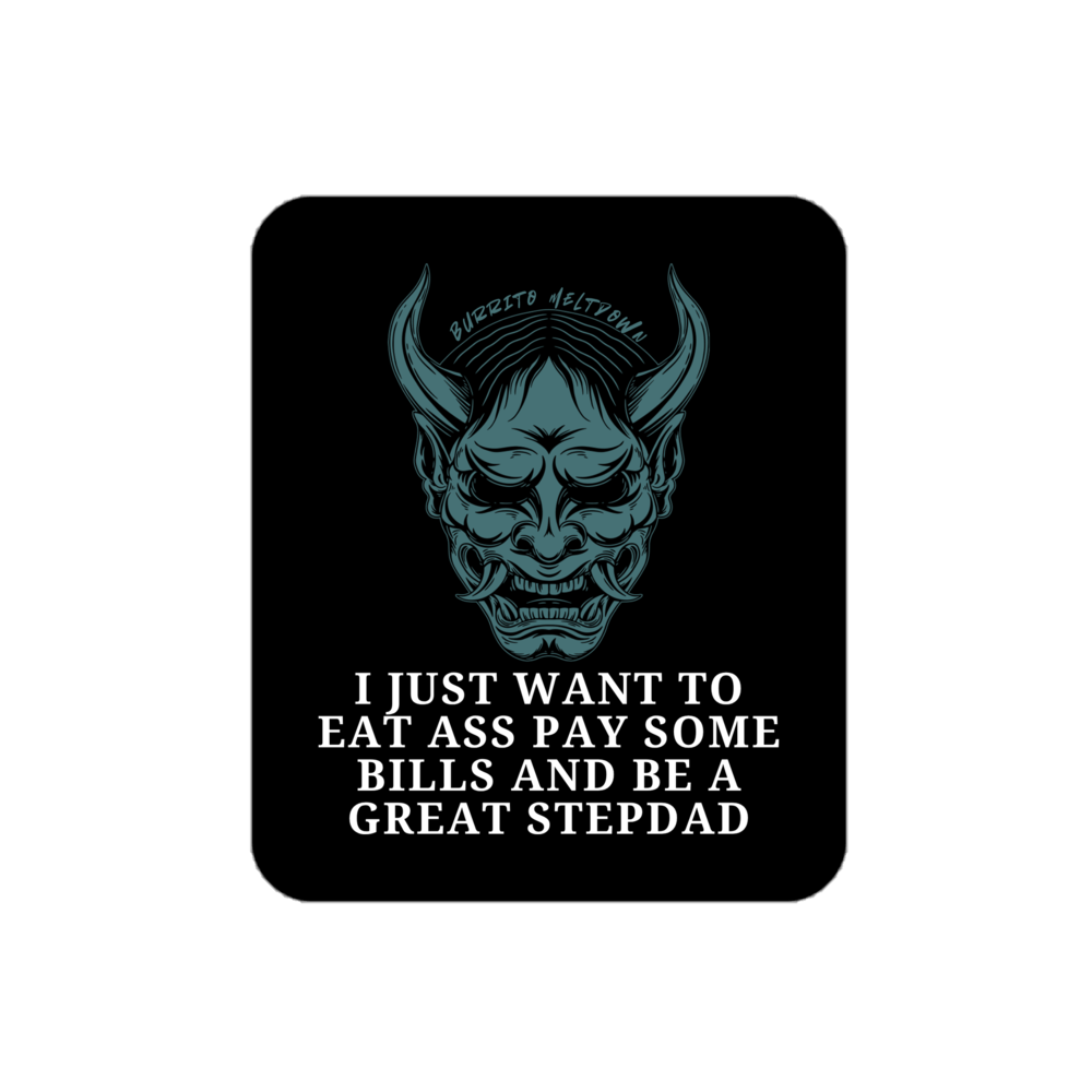 A Great Stepdad – Oni Mask Sticker Mockup