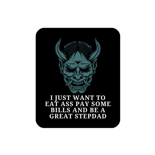 A Great Stepdad – Oni Mask Sticker Mockup