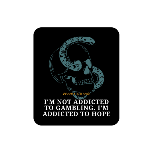 Addicted To Hope – Serpent Skull Sticker Mockup