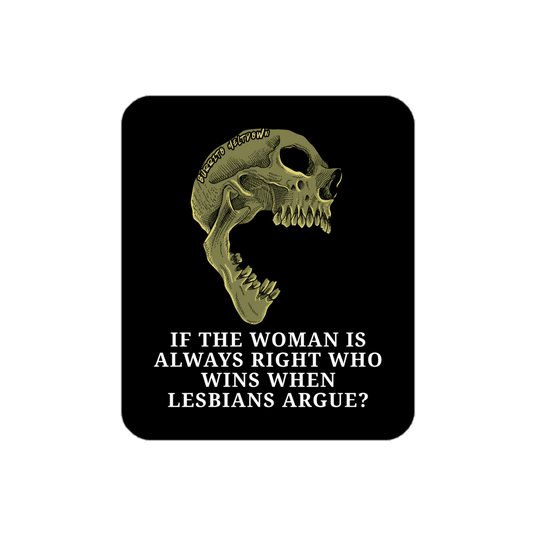 Always Right – Wolf Skull Sticker Mockup