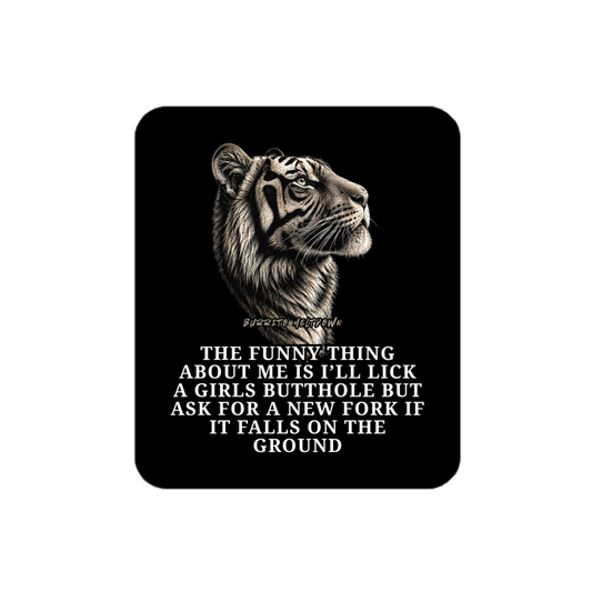 Ask For A New Fork – Tiger Sticker Mockup